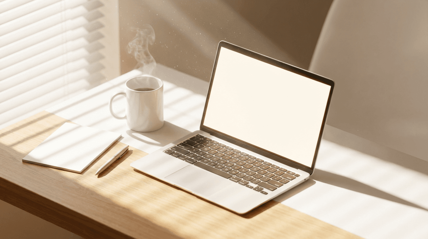 Website design sketches and mobile mockup on desk